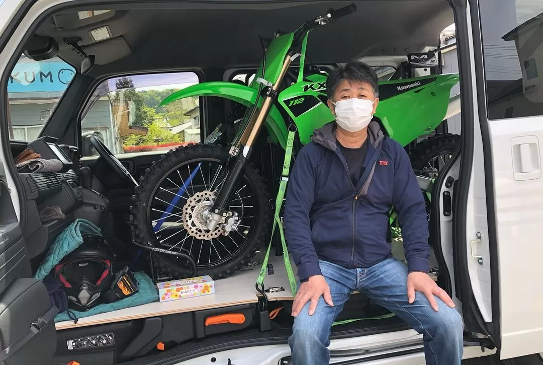 納車カワサキkx112