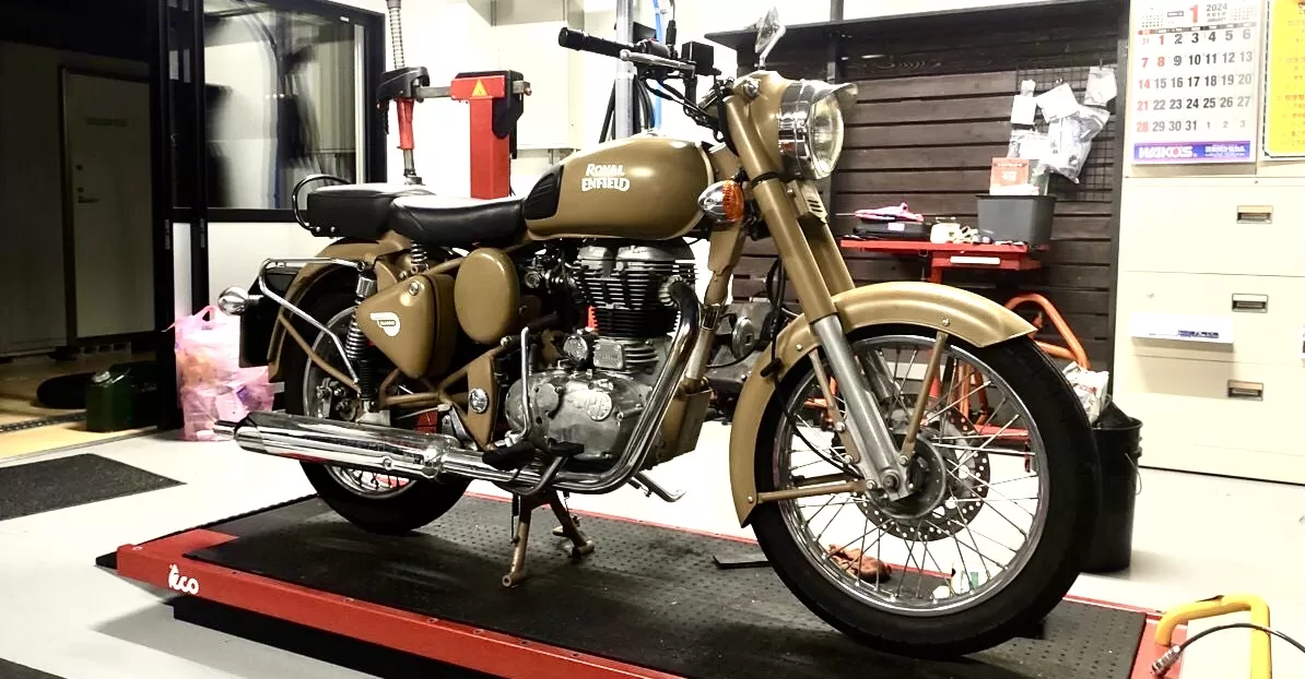 車検　ロイヤルエンフィールドクラシック500