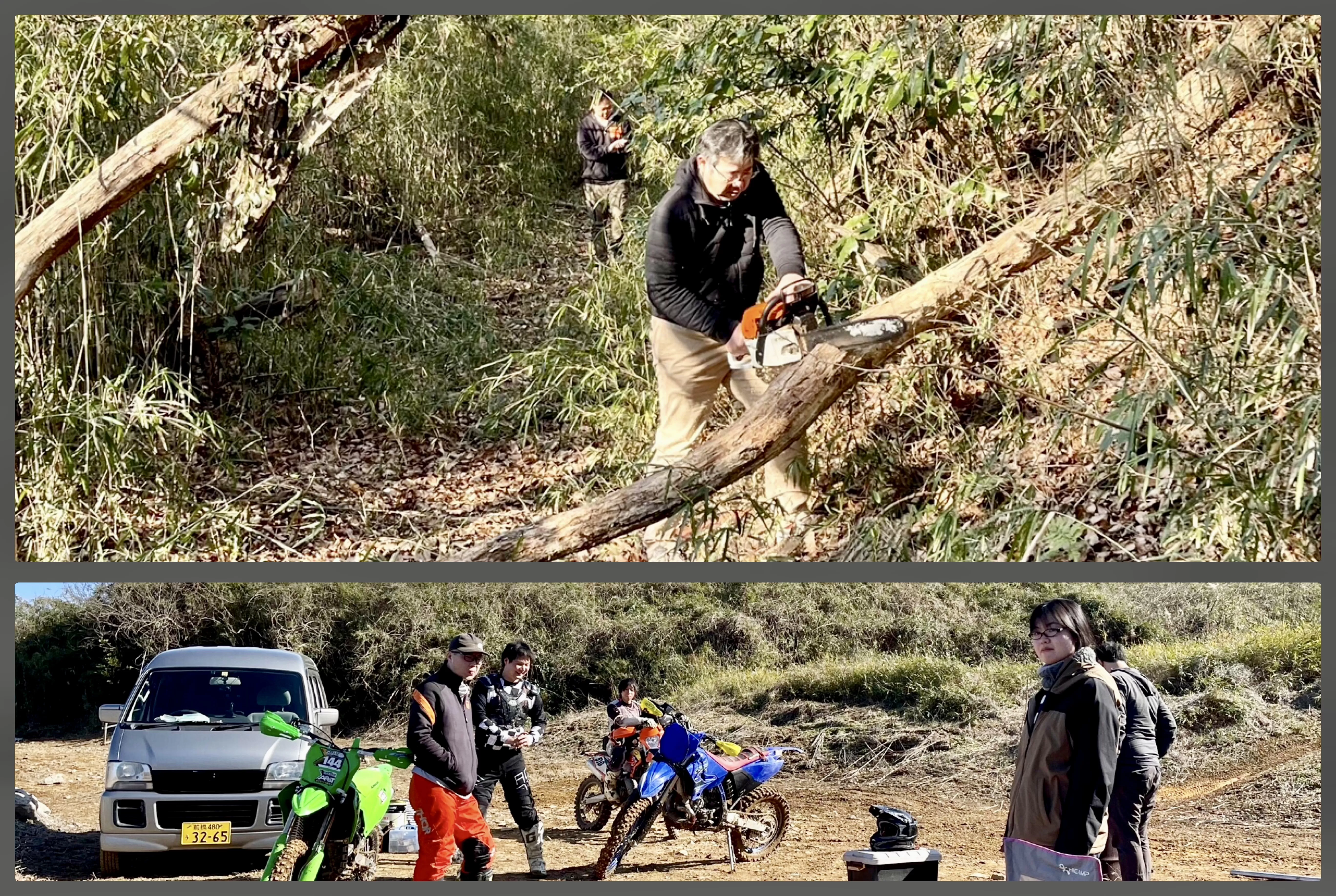 2月のモトビルコース　みなさん開拓中