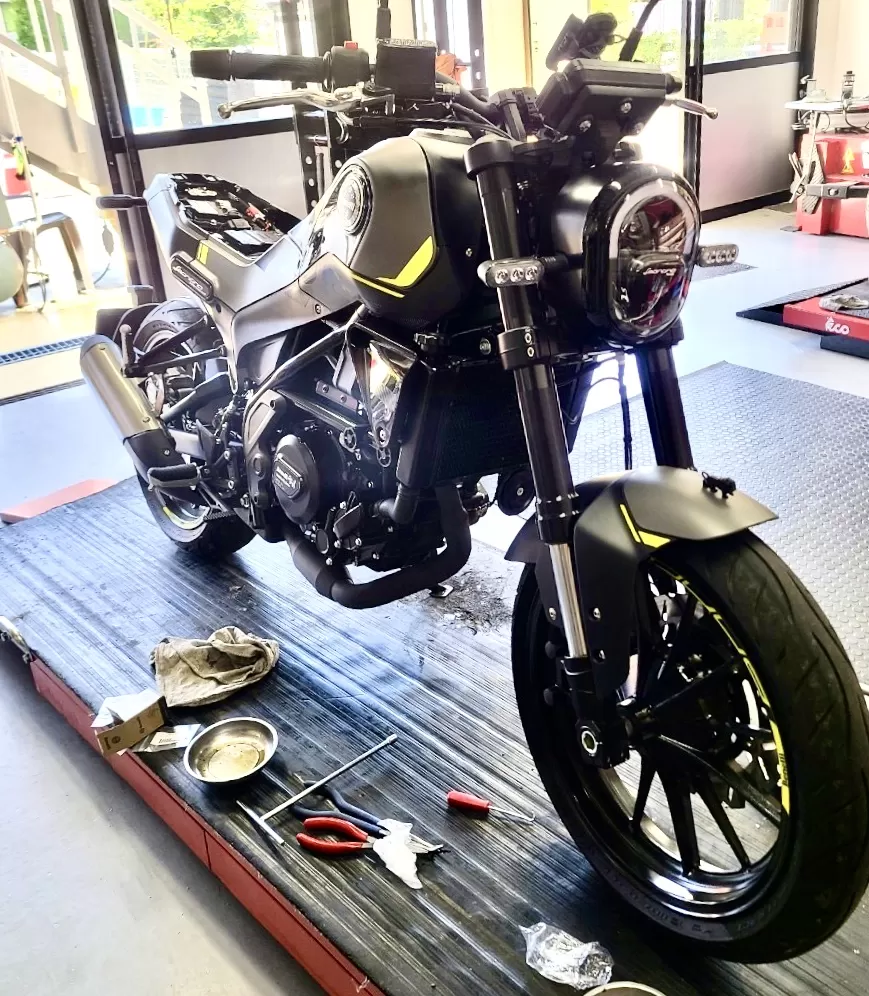 初回点検　#ベネリ#レオンチーノ250