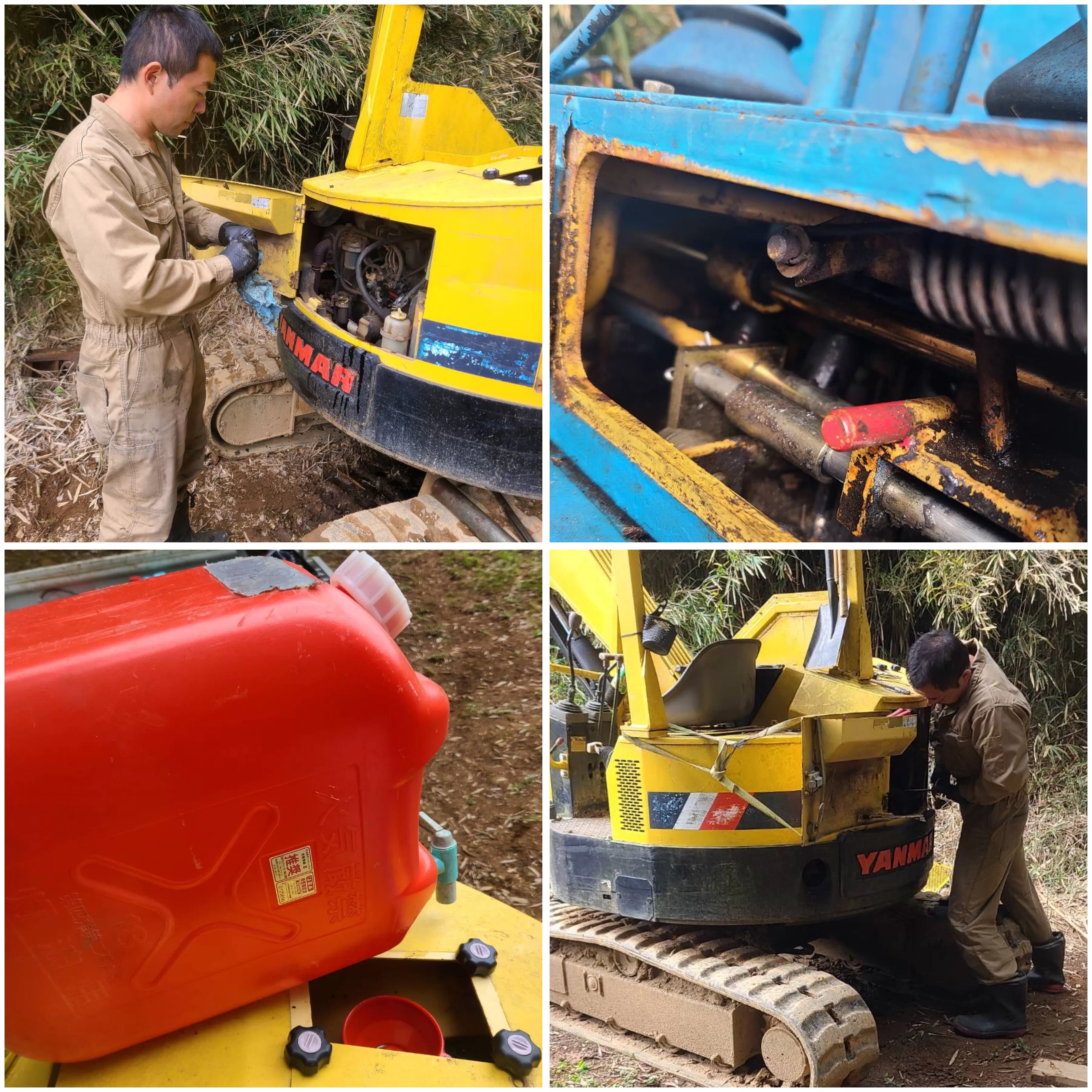 10月モトビルドコース　重機整備