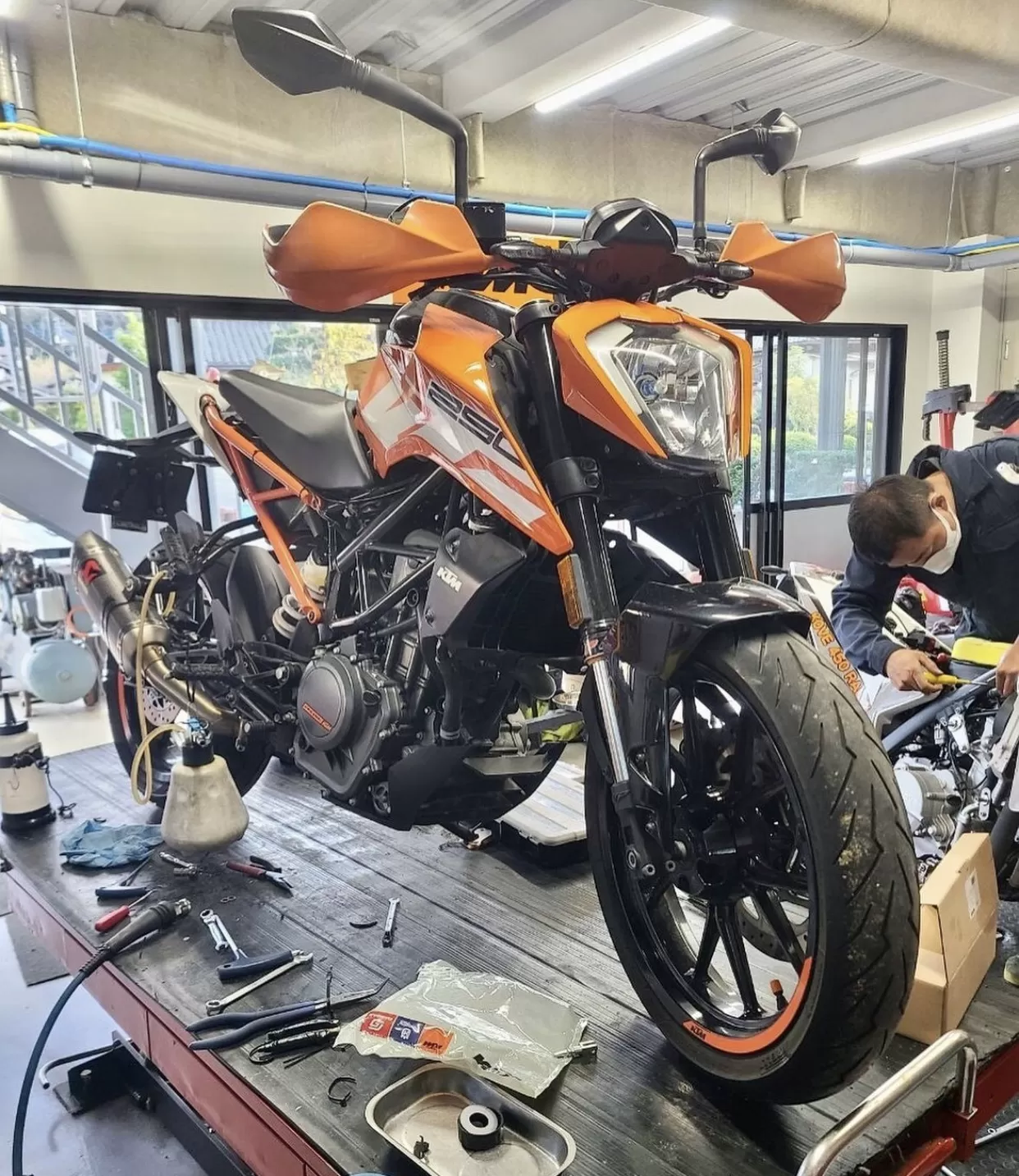 修理#乳化する250duke