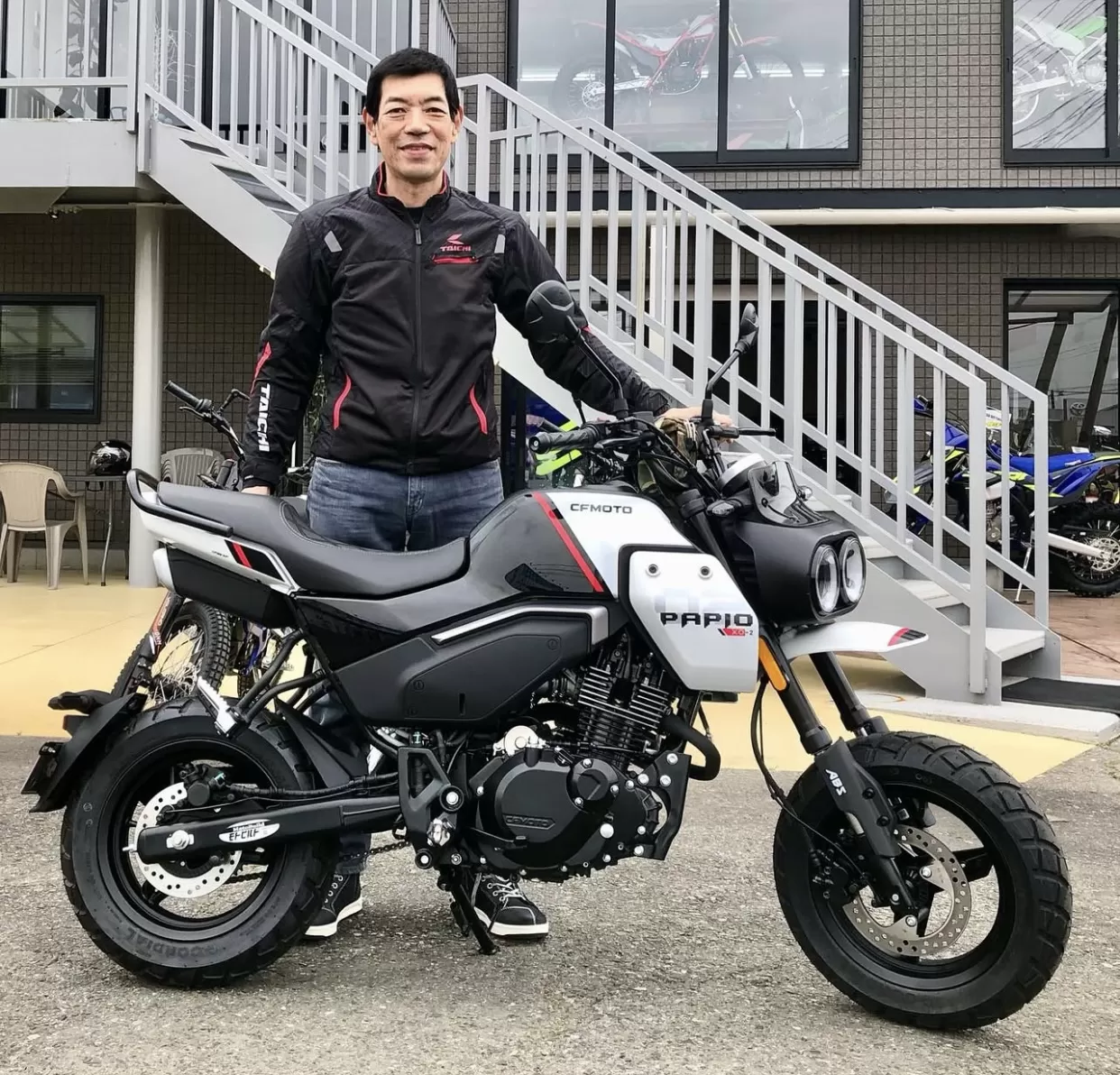 納車　CFmoto#papio_xo2  trail