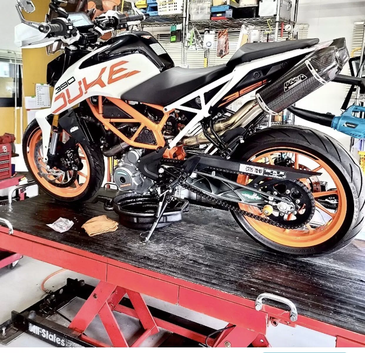 車検#390duke  千葉からご来店