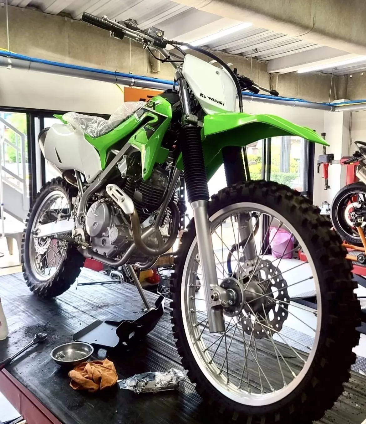 納車整備#KLX230R#カワサキ