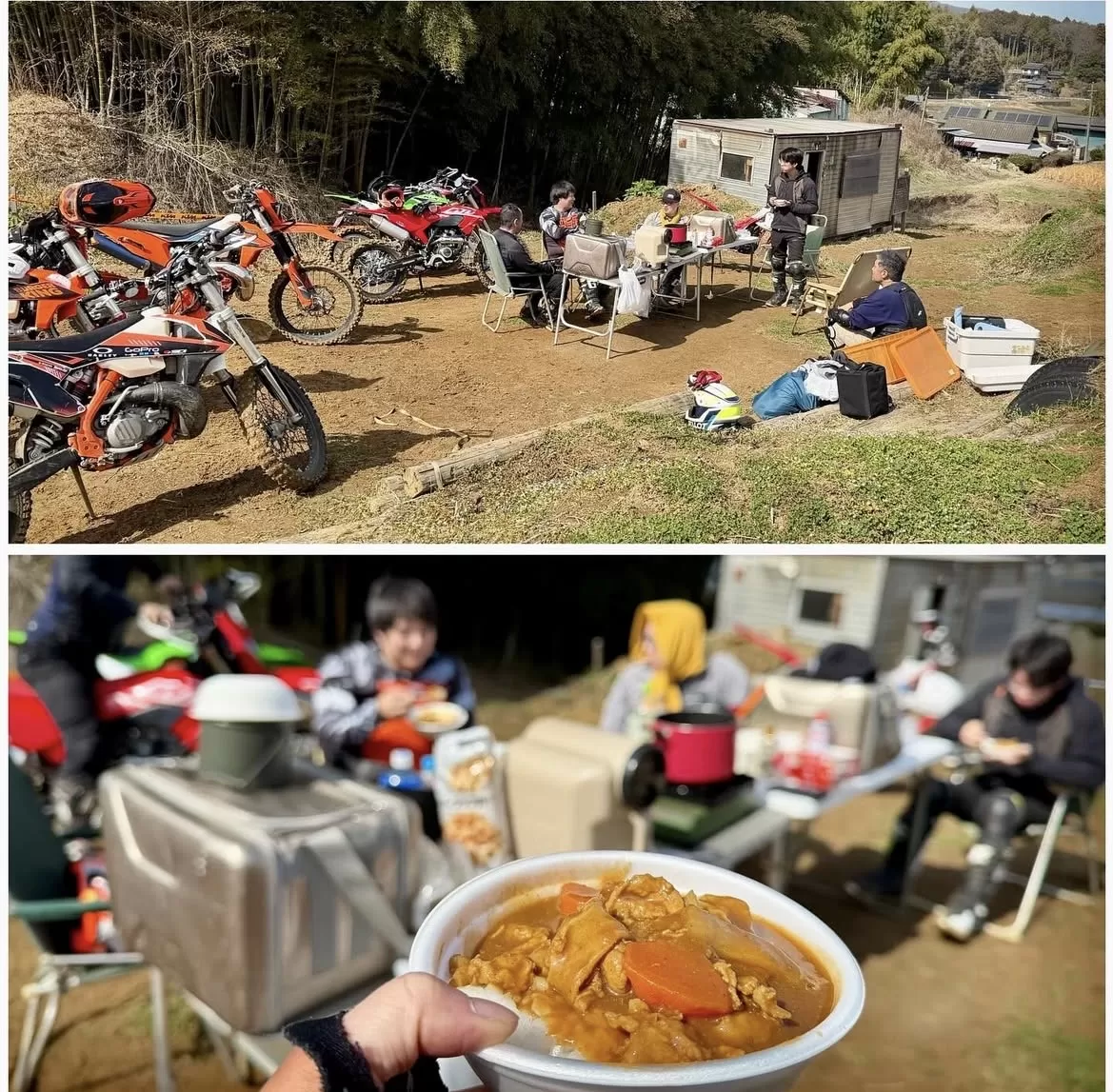 ２月モトビルド練習コースKLX230レンタル